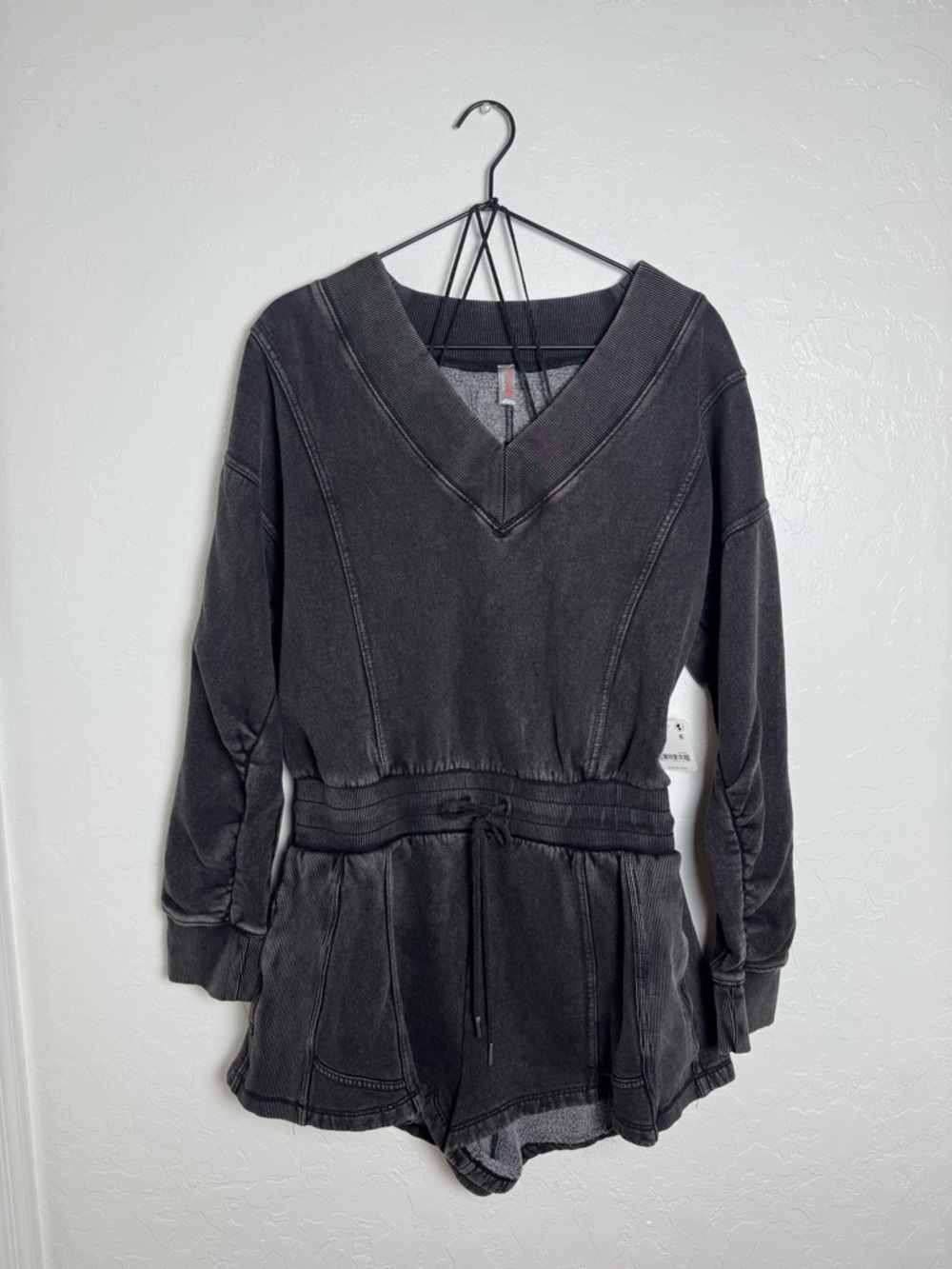 FP Movement by Free People Washed Black Intercept Romper